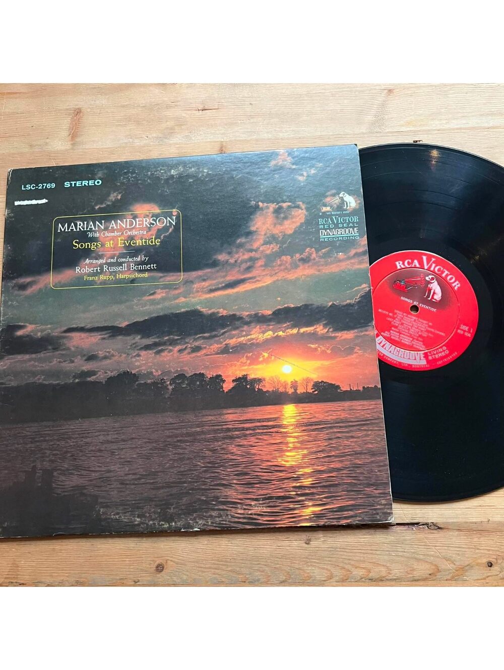 Marian Anderson - Songs at Eventide 33rpm VG+ VR15